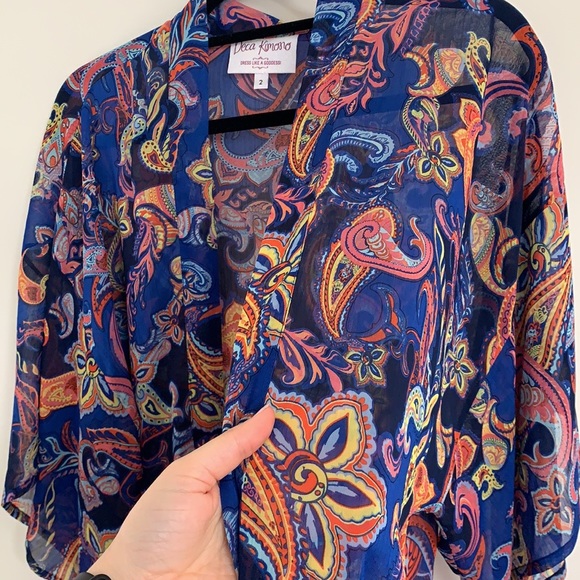 Gorgeous blue goddess kimono - Picture 5 of 5